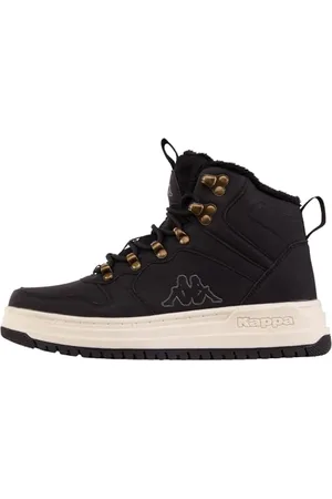 Kappa Unisex Style Code: 243364 Tobin Sneaker, Black Off-White, 3.5 UK