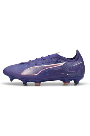 PUMA Unisex Ultra 5 Match MXSG Soccer Shoe, Lapis Lazuli White-Sunset Glow, 9 UK