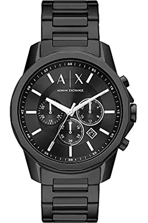 Armani Exchange Watch for Men, Chronograph Movement, 44 mm Stainless Steel Case with a Stainless Steel Strap, AX1722