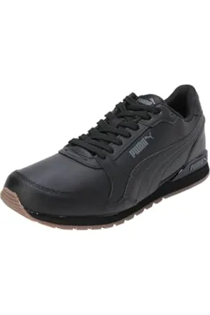 PUMA Unisex Adults St Runner V3 L Sneakers, Black- Black-Gum, 5.5 UK