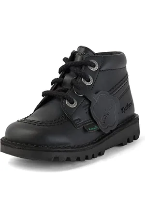 Kickers Infant Unisex Vegan Kick Hi Classic Ankle Boots with Zip | Plant Based Material | Extra Comfortable | Added Durability | Premium Quality, , 9 UK Child