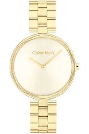 Calvin Klein Analogue Quartz Watch for Women Gleam Collection with Colored Stainless Steel Bracelet - 25100014