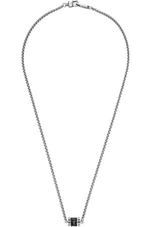 Emporio Armani Necklace for Men , Total length: 500mm Size rondel: 10x8x2mm Stainless Steel Necklace, EGS2844040