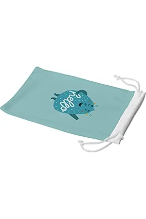 Bonamaison Digitally Printed Glasses Pouch, Sunglasses Pouch, 100% Cotton, Soft & Slim, Protective Glasses Case with Drawstring Closure, 1 Piece, 11x19 cm