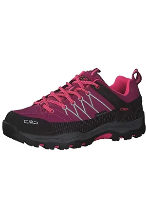 CMP Kids Rigel Low Trekking Shoes WP, Berry-Pink Fluo, 5.5 UK