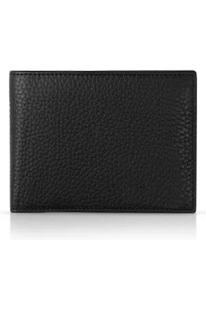 Womo Men Passport Holder Saffiano Calf. Black Billfold, , 13,3 x 9,5 x 2,3
