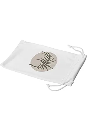 Bonamaison Digitally Printed Glasses Pouch, Sunglasses Pouch, 100% Cotton, Soft & Slim, Protective Glasses Case with Drawstring Closure, 1 Piece, 11x19 cm