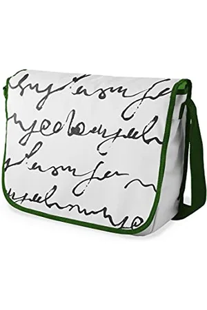 Bonamaison Digitally Printed Messenger School Bag with Khaki Strap for Students, Cross Body Bag, Courier Bag, Shoulder Bag for School, Back to School, Size: 29x36 Cm