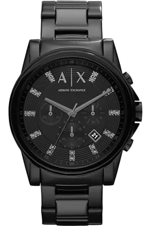 Armani Exchange Watch for Men, Quartz Chronograph Movement, 45 mm Stainless Steel Case with a Stainless Steel Strap, AX2093