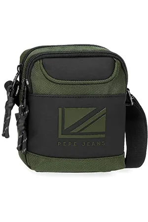 Pepe Jeans Bromley LDN Shoulder Bag Two Compartments 12 x 15 x 3.5 cm Polyester with Faux Leather Details