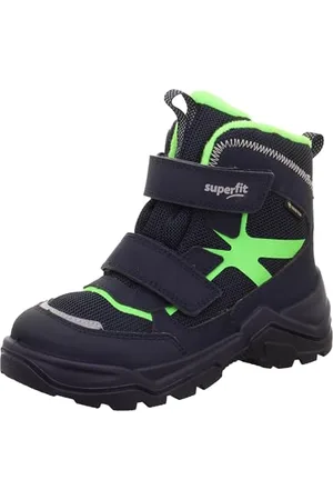 Superfit Baby Boys SNOW MAX warm gefütterte Gore-Tex Stiefel, BLAU/HELLGRÜN 8000