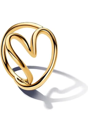 Essence Heart 14k gold-plated ring, 54