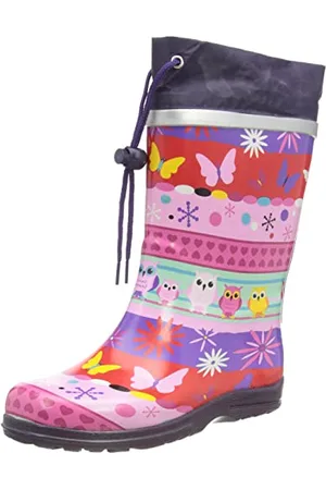 Beck Girls Owl Wellington rain boots