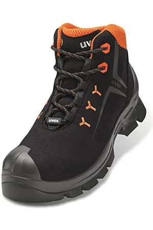 Uvex Unisex Adults Boot 6529/2 S3 Size 36 PU/Rubber W11 Fire and Safety Shoe, Nero, Arancione, 2 UK