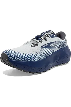 Brooks Men’s Caldera 6 Trail Running Shoe, Oyster/Blue Depths/Pearl, 9 UK