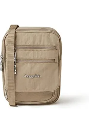 Baggallini Womens JOU878 RFID Journey Crossbody Cross Body Beige Size: One Size