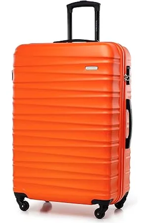 Wittchen Travel Suitcase Carry-On Cabin Luggage Hardshell Made of ABS with 4 Spinner Wheels Combination Lock Telescopic Handle Groove Line Size Large Suitcase