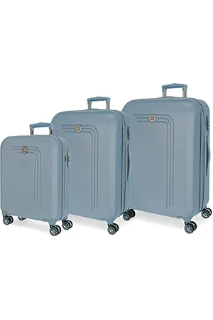 MOVOM Riga Blue Luggage Set 55/70/80 cm Rigid ABS Combination lock 217L 4 Double Wheels Hand Luggage