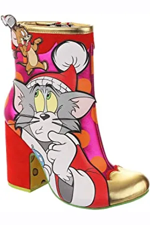 Irregular Choice Stack of Presents Tom & Jerry Womens Boots, /Gold A, EUR 41 (UK 7.5)