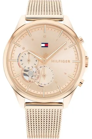 Tommy Hilfiger Analogue Multifunction Quartz Watch for Women with Colored Stainless Steel mesh Bracelet - 1782486