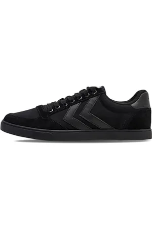 Hummel Unisex Slimmer Stadil Tonal Low Low-Top Sneakers, Black, 12 UK