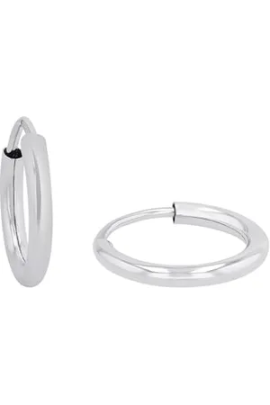 Amor Creoles 925 Sterling Ladies Earrings, 1.3 cm, , Comes in Jewelry Gift Box, 9061297