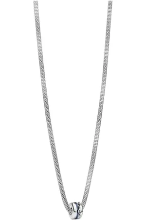 Bering Women Necklace in polished Silver - Arctic Symphony Collection with Stainless Steel - BMY5-S-ME-N-450