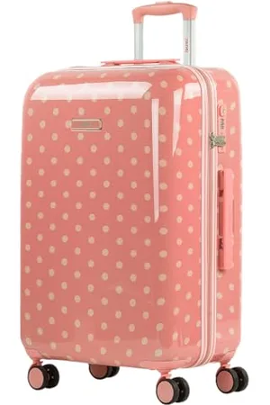 Skpat Medium Suitcase Trolley 67 cm 4 Double Wheels. TSA Padlock. Lightweight. Printed Polycarbonate. Telescopic Handle. 132360, Color Coral
