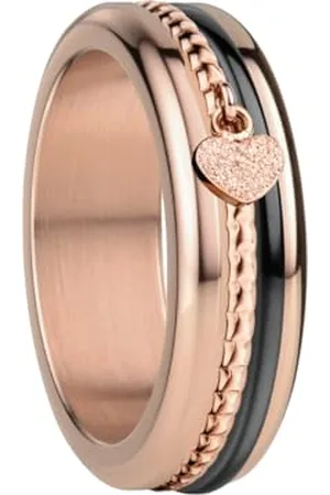 Bering Women Ring in polished Rosé gold - Arctic Symphony Collection with Stainless Steel - Moselle 8