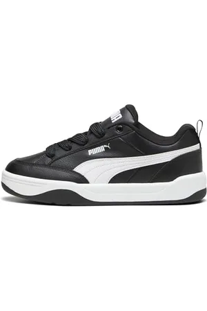 PUMA Unisex Adults Park Lifestyle Sneakers, Black- White, 7 UK