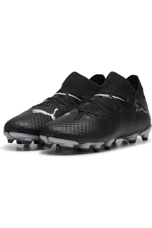 PUMA Future 7 PRO FG/AG JR Soccer Shoe, Black White, 2 UK
