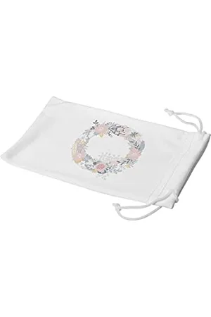 Bonamaison Digitally Printed Glasses Pouch, Sunglasses Pouch, 100% Cotton, Soft & Slim, Protective Glasses Case with Drawstring Closure, 1 Piece, 11x19 cm