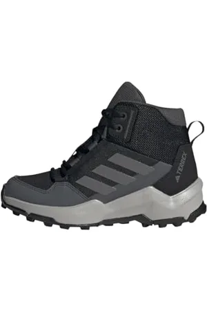 adidas Unisex Terrex AX4R MID Hiking Shoes Non-Football, Core Black/Grey Four/Grey Six, 12 UK