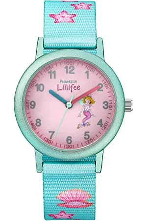 Prinzessin Lillifee Wristwatch girls quartz watch analog, with textile strap, , 3 bar water resistant, comes in watch gift box 2031754