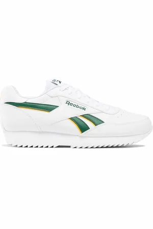Reebok Unisex Rewind Run Ripple Sneaker, FTWWHT/DRKGRN/CLAYEL, 10.5 UK