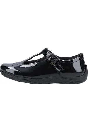 Hush Puppies Eliza Junior Patent School Uniform Shoe, , 1 UK Child