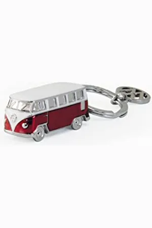 Brisa VW Collection - Volkswagen Enamel 3D Metal Keyring Keychain Accessory Keyholder in T1 Bus Campervan Design (Classic Bus/ )