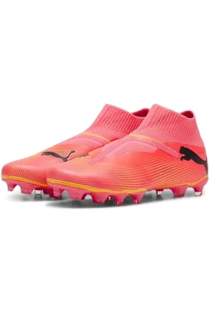 PUMA Men Future 7 Match+ Ll Fg/Ag Soccer Shoes, Sunset Glow- Black-Sun Stream, 8 UK
