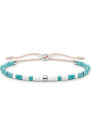 Thomas Sabo A2062-058-7 Bracelet with Turquoise Stones in 925 Sterling Silver