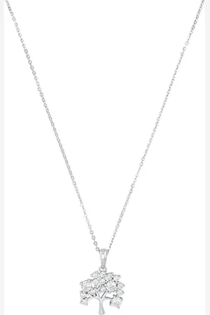 Amor Necklace with pendant 925 sterling ladies necklace, with cubic zirconia synth, 45 cm, , tree of life, Comes in jewelry gift box, 2012782