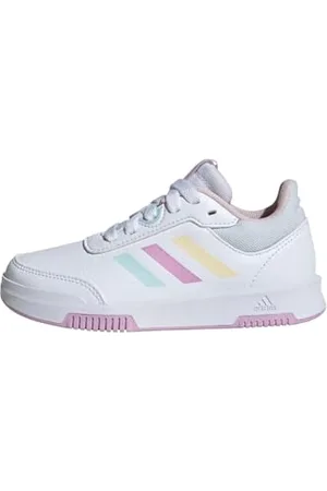 adidas Unisex Kids Tensaur Sport 2.0 K Sneaker, Ftwr White Almost Blue Bliss Lilac, 12.5 UK