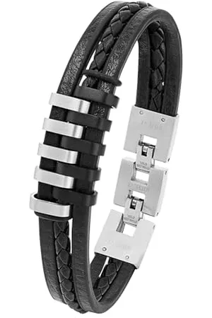 QS by s.Oliver Bracelet stainless steel leather men