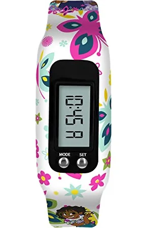 Disney Girls Digital Quartz Watch with Silicone Strap ENC4027
