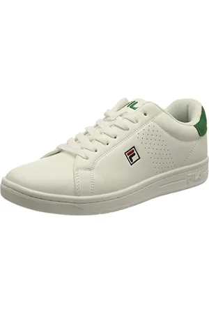 Fila Men FFM0002 Crosscourt 2 F Low Sneaker, White-Verdant Green, 6.5 UK