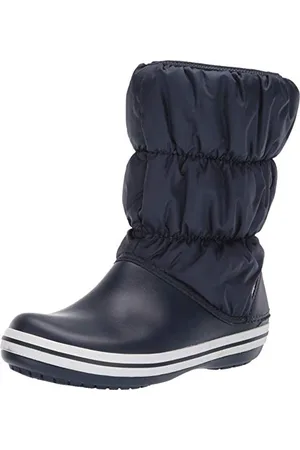 Crocs Womens Winter Puff Boot Snow, Blue (Navy/White), 3 UK