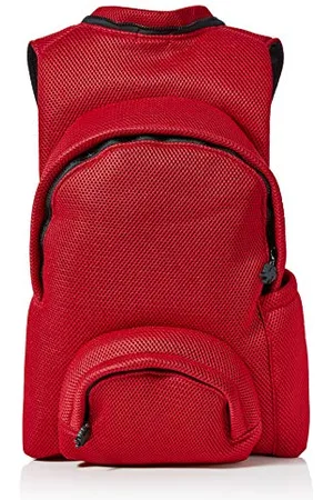 Morikukko Unisex-Adult Hooded Backpack Airnet Red Backpack