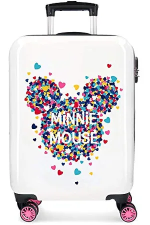 Disney Minnie Magic White Cabin Suitcase 37 x 55 x 20 cm Rigid ABS Combination Lock 33 Litre 2.8 kg 4 Double Wheels Hand Luggage
