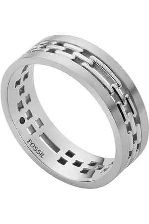 Fossil Ring for Men , Width: 20mm Stainless Steel Ring, JF04212040
