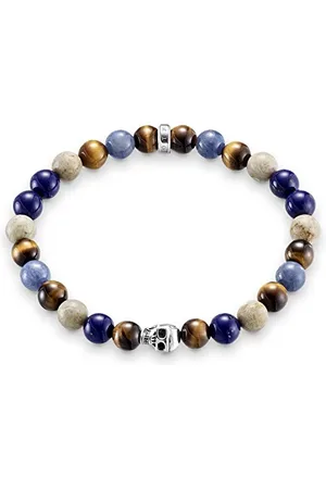 Thomas Sabo Men Bracelet Rebel at Heart Skull 925 Sterling A1532-926-7