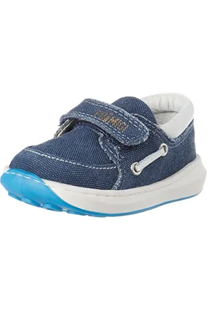 Primigi Boys Baby Float Gymnastics Shoe, BLU-Bianco, 0.5 UK Child
